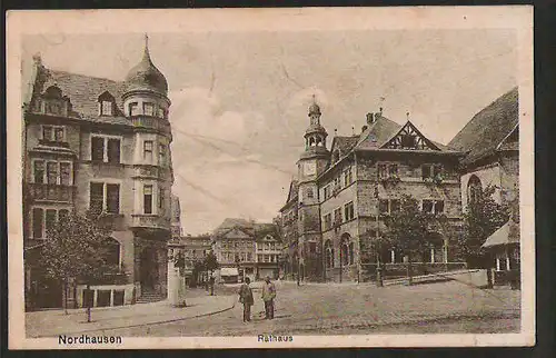24284 AK Nordhausen Rathaus 1932, gelaufen
