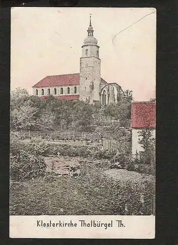 22683 AK Klosterkirche Talbürgel , gelaufen Bürgel 1906