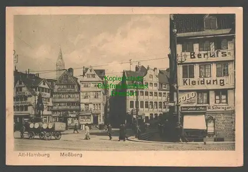 142287 AK Alt Hamburg Meßberg um 1910