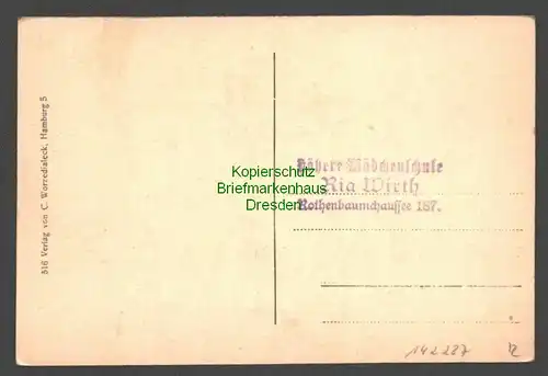 142287 AK Alt Hamburg Meßberg um 1910