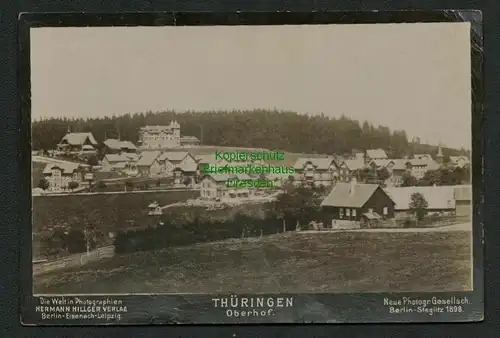 137720 Karte Thüringen Oberhof Neue Photogr. Gesellschaft Berlin Steglitz 1898