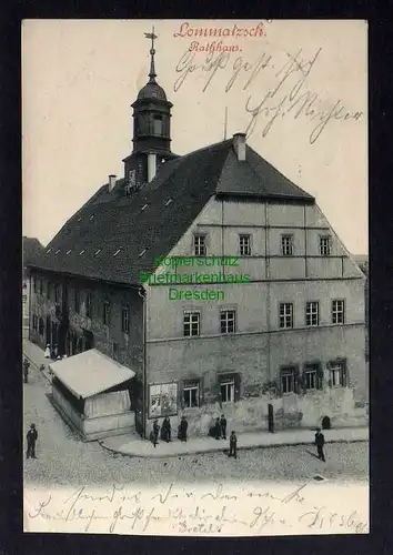 124866 AK Lommatzsch Rathaus 1903