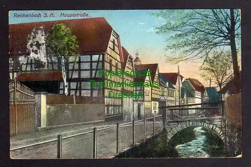 121465 AK Reichenbach Sachs.- A. Hauptstraße 1915