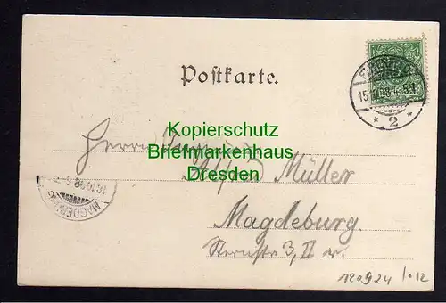 120924 AK Elberfeld Hofbräuhaus 1898 Reichsbank Mäuerchenstrasse