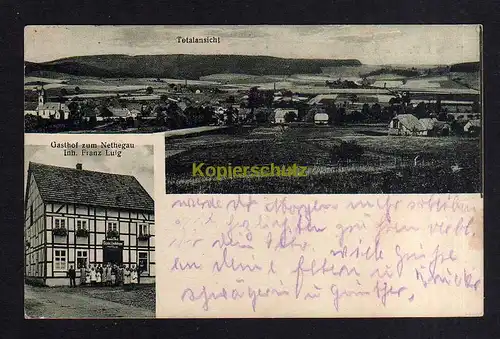 115682 AK Herste i. West. über Brakel 1934 Gasthof zum Nethegau Inh. Franz Ludwi