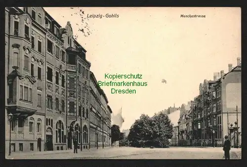 146241 AK Leipzig Gohlis Menckestraße 1909