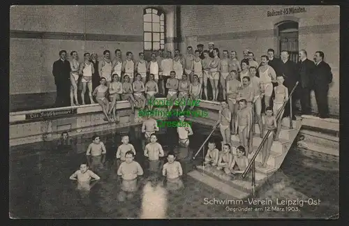 146140 AK Leipzig 1916 Schwimm-Verein Leipzig-Ost Hallenbad