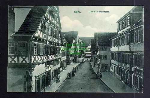 130484 AK Calw Untere Marktstrasse um 1910