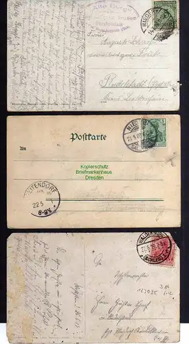 123035 3 AK Fürstenstein Schloss Alte Burg 1903 1924