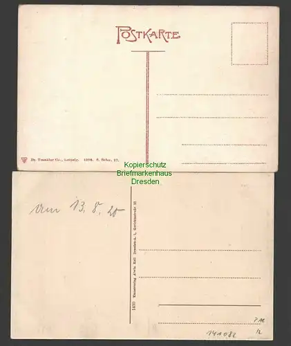 141082 2 AK Kleiner Winterberg 1920 Aussichtsturm Großer Winterberg 1906