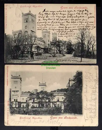 127368 2 AK Hosterwitz Keppschloss 1899