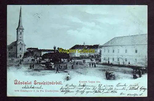 120115 AK Ersekuvjar Nové Zámky Neuhäusel Kosuth Lajos ter 1899