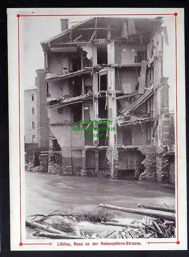 B2771 Hochwasser Katastrophe 1897 Löbtau Haus an der Hohenzollern Strasse Ruine