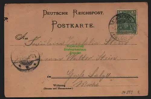 24393 AK Schönebeck Litho Stadtpark Rennbahn 1900 , gelaufen