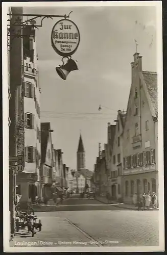 23375 AK Lauingen Donau Untere Herzog Georg Strasse Gasthaus zur Kanne 1955