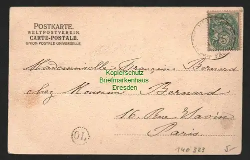 140323 AK Bonn Nibelungengruppe um 1905 nach Paris