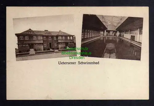 126515 AK Uetersen Holstein 1931 Schwimmbad Innen Aussenansicht
