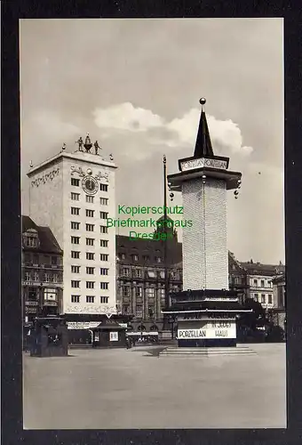 124552 AK Leipzig 1928 Fotokarte Leipziger Messe Porzellan Haus