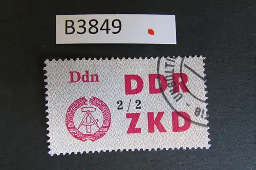 B3849 DDR ZKD C 48 II Ddn 2/2 ungültig gestempelt ohne Gummi