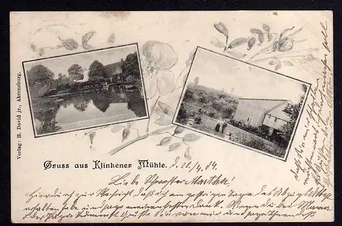 79647 AK Klinkener Mühle Oldeslohe 1904