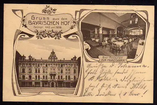 77803 AK Hannover Bier Restaurant zum Franziskaner Bayrischer Hof 1909
