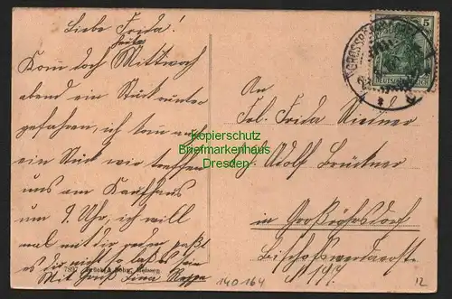 140164 AK Grossröhrsdorf Großröhrsdorf Stifts-Strasse 1915 Verlag Brück & Sohn