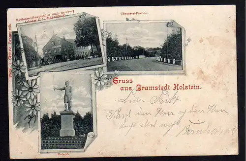 78888 AK Bramstedt Holstein Roland Radfahrer Bundeshotel Stadt Hamburg 1901