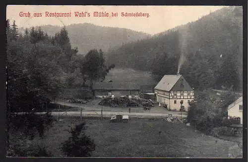 70437 AK Wahls Mühle bei Schmiedeberg 1910