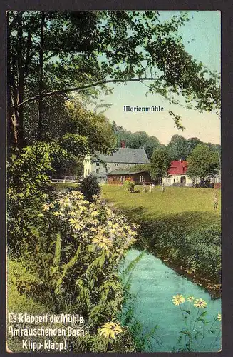 69724 AK Langebrück Seifersdorfer Tal Marienmühle 1913