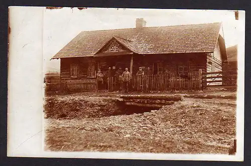 69640 AK Körösmezö Bauernhaus Militär 1917