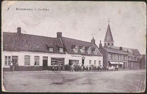 23401 AK Richenbourg  Place Festung Lille Stabsoffizier 1915 Aus militärischen G