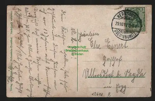 23602 AK Hohenstein Ernstthal Bethlehemstift Hermsdorf Oberlungwitz 1912