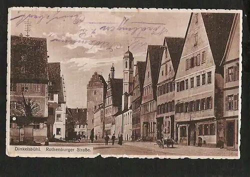 21206 AK Dinkelsbühl Rothenburger Straße, gelaufen    1915