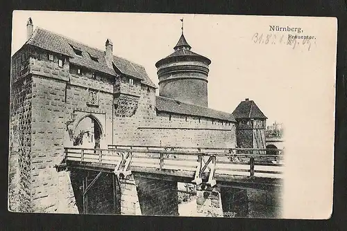 21075 AK Nürnberg Frauentor 1905, ungelaufen
