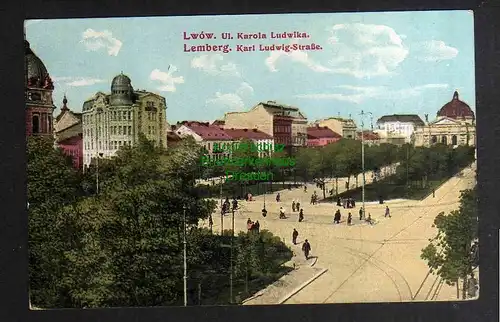 130925 AK Lwiw Lemberg Karl Ludwig Straße Feldpost 1917