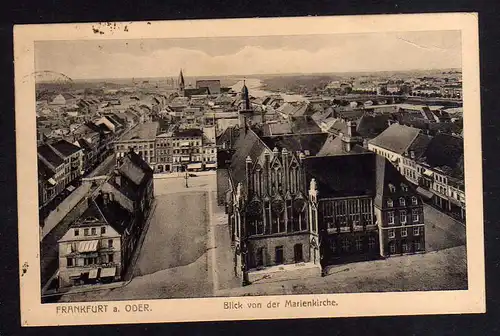 103356 AK Frankfurt Oder Blick von der Marienkirche 1919