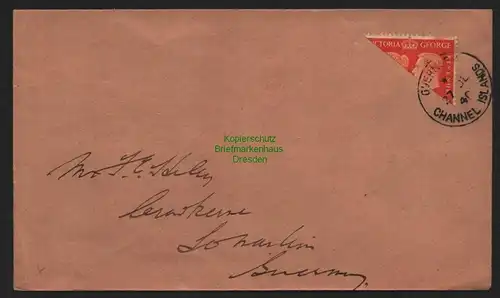 B11354 Brief Deutschland Besetzungsausgaben II. Weltkrieg Kanalinseln Guernsey