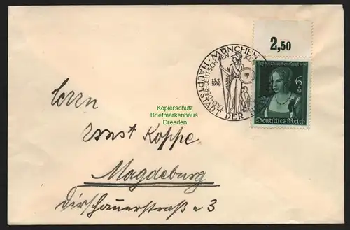 B11314 Deutsches Reich 700 SST 1939 Tag der Deutschen Kunst München