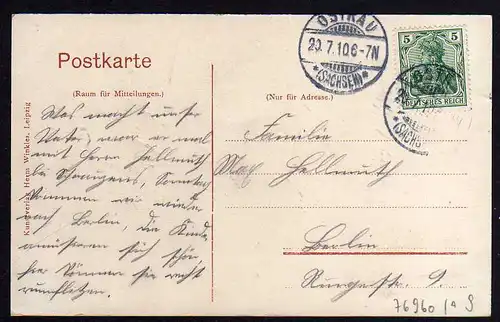 76960 AK Niederlützschera Ostrau 1910