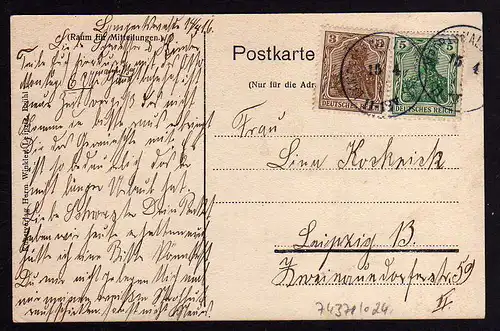 74371 AK Lampertswalde 1916 Gasthof z gr. Tanne Schloss