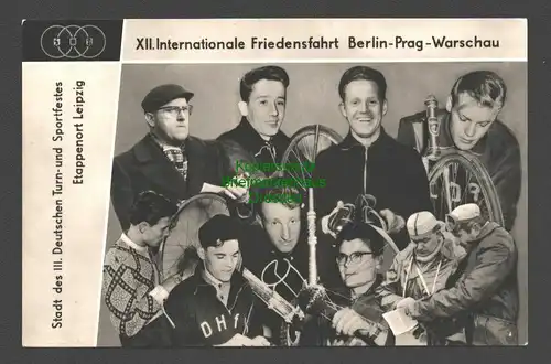 142336 AK XII. Internationale Friedensfahrt Berlin-Prag-Warschau 1959 Leipzig