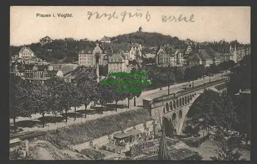 141435 AK Plauen i. Vogtl. 1932 Panorama mit Brücke