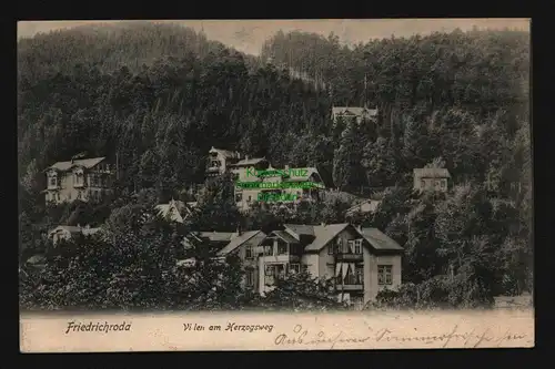 132670 AK Friedrichroda Villen am Herzogsweg 1905