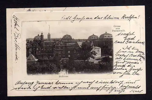 110982 AK Darmstadt Schloss 1901