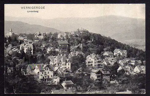 83527 AK Wernigerode 1908 Lindenberg Wohngebiet