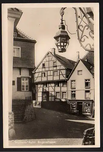 29544 AK Mülheim Ruhr Bogenstrasse Fotokarte um 1925, ungelaufen