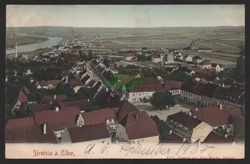 147499 AK Strehla Elbe 1908