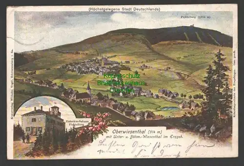 141205 AK Oberwiesenthal Unterkunftshaus 1903