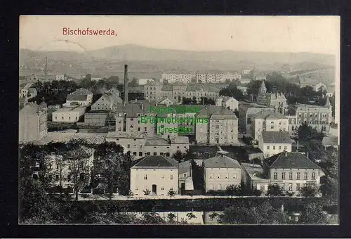 127158 AK Bischofswerda Panorama 1910
