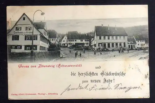 127216 AK Altensteig Schwarzwald Gasthaus zur Krone 1901